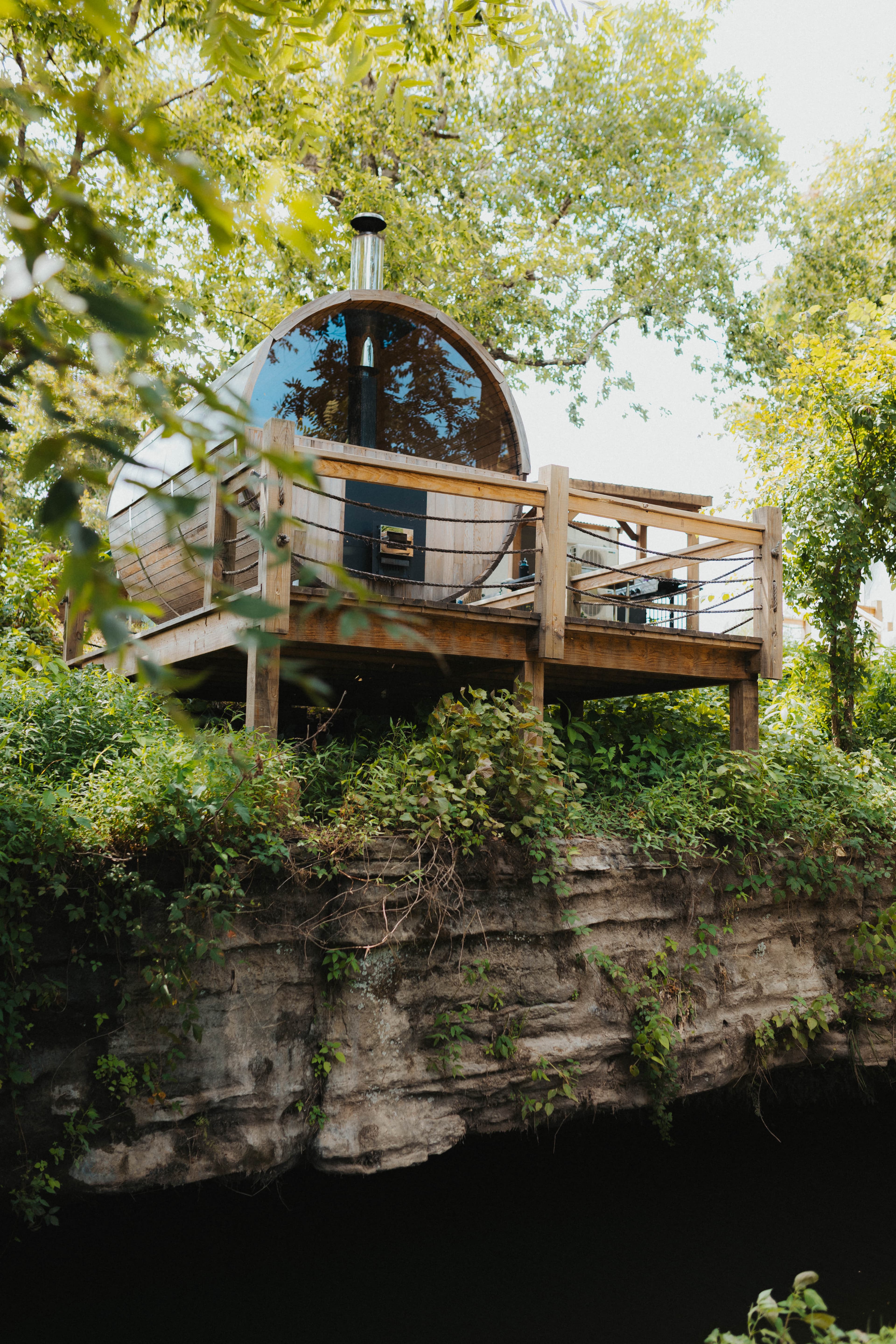 Glampground sauna amenity